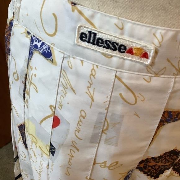 Ellesse Printed Pleated Tennis Skirt Sz-8 - Picture 6 of 8